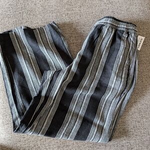 Women's linen blend pants